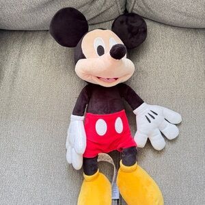 Disney Mickey Mouse Plush - Black, Red, Yellow